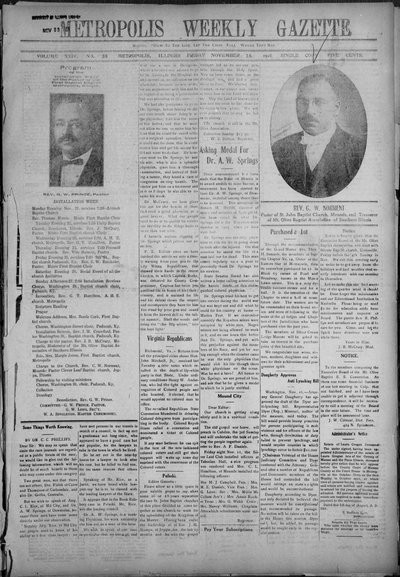 Metropolis Weekly Gazette, Nov 18, 1921