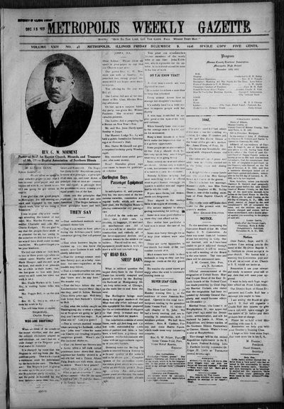 Metropolis Weekly Gazette, Dec 9, 1921