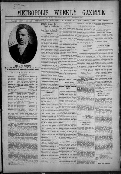 Metropolis Weekly Gazette, Dec 23, 1921