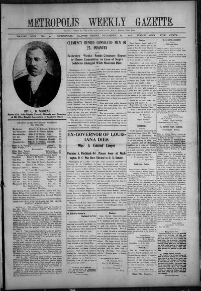 Metropolis Weekly Gazette, Dec 30, 1921