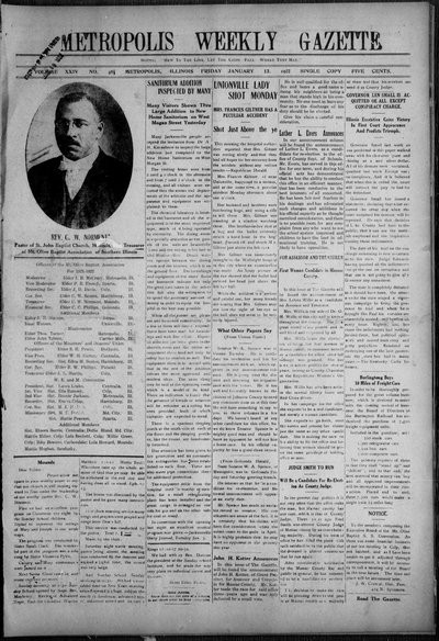 Metropolis Weekly Gazette, Jan 13, 1922