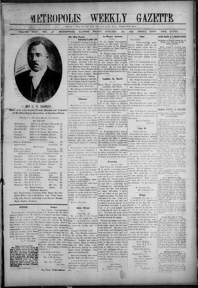 Metropolis Weekly Gazette, Jan 20, 1922