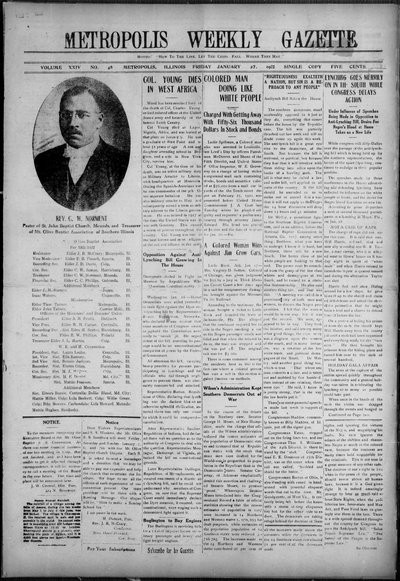 Metropolis Weekly Gazette, Jan 27, 1922