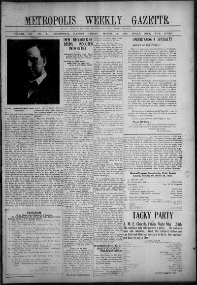 Metropolis Weekly Gazette, Mar 24, 1922