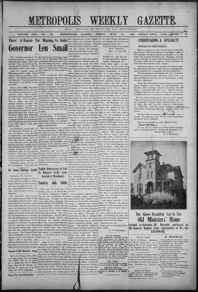 Metropolis Weekly Gazette, Jul 14, 1922