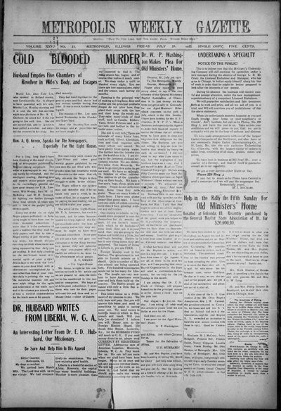 Metropolis Weekly Gazette, Jul 28, 1922