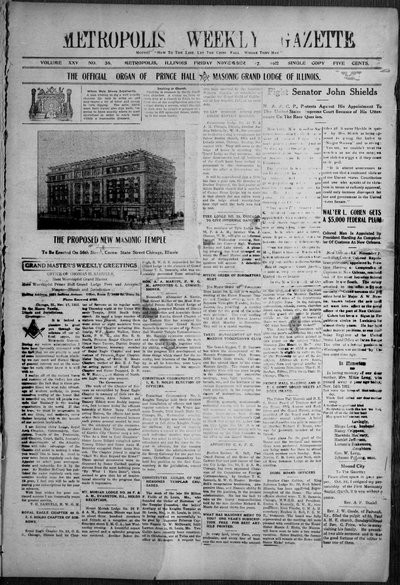 Metropolis Weekly Gazette, Nov 17, 1922