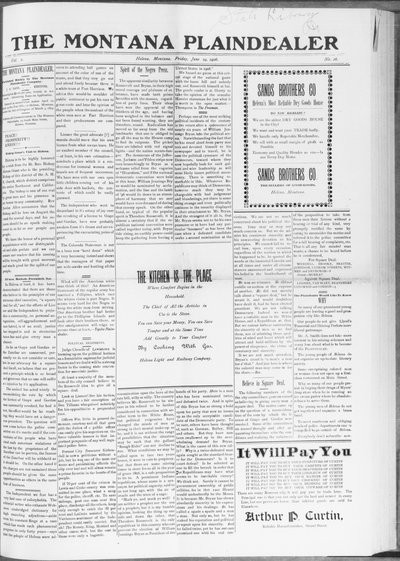 Montana Plaindealer, Jun 29, 1906