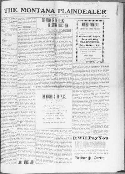 Montana Plaindealer, Jul 13, 1906