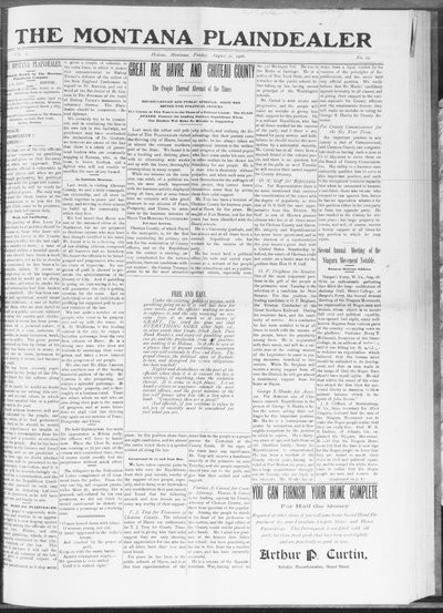 Montana Plaindealer, Aug 31, 1906