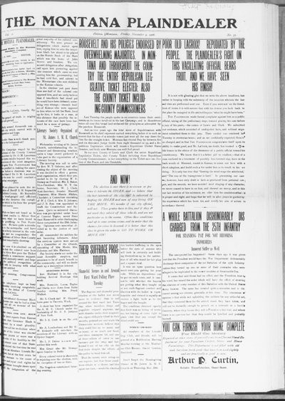Montana Plaindealer, Nov 9, 1906