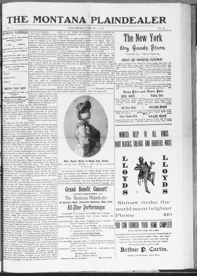 Montana Plaindealer, May 17, 1907
