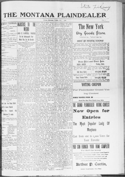 Montana Plaindealer, Jul 26, 1907