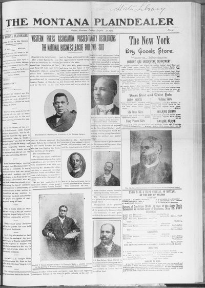 Montana Plaindealer, Aug 30, 1907
