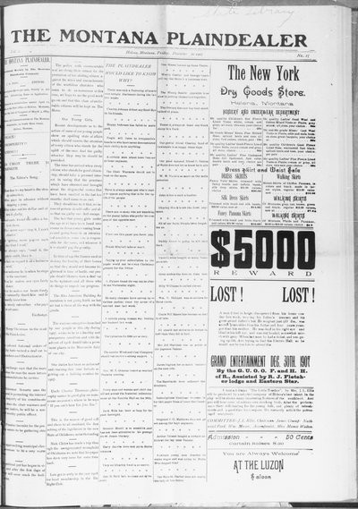 Montana Plaindealer, Dec 20, 1907