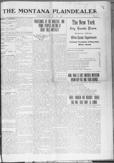 Montana Plaindealer, May 29, 1908