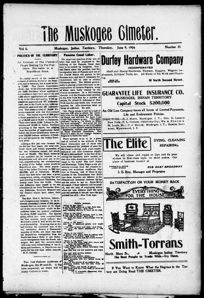 Muskogee Cimeter, Jun 9, 1904