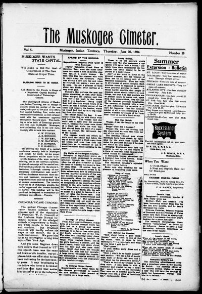 Muskogee Cimeter, Jun 30, 1904