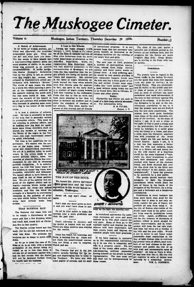 Muskogee Cimeter, Dec 29, 1904