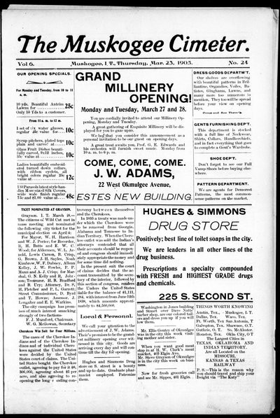Muskogee Cimeter, Mar 23, 1905