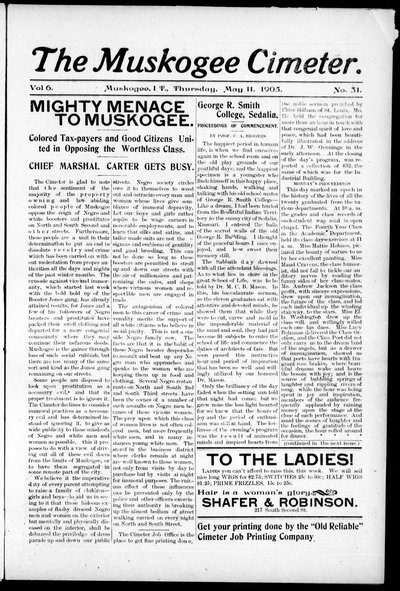 Muskogee Cimeter, May 11, 1905