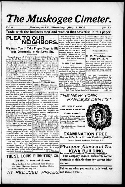 Muskogee Cimeter, May 18, 1905