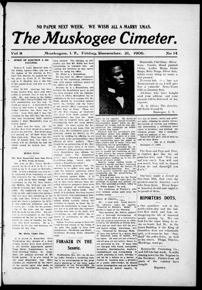 Muskogee Cimeter, Dec 21, 1906