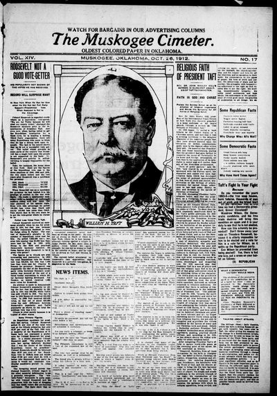 Muskogee Cimeter, Oct 26, 1912