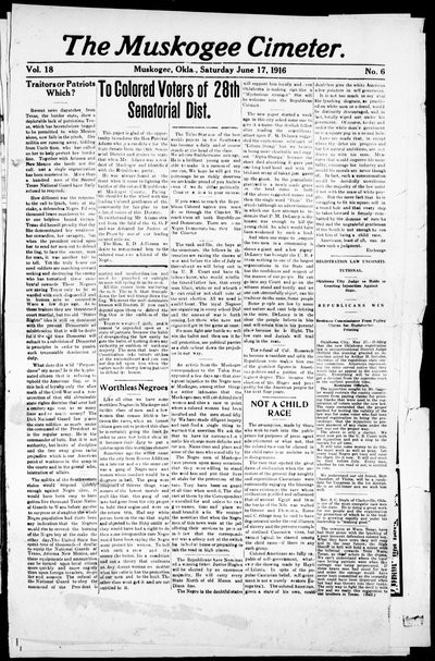 Muskogee Cimeter, Jun 17, 1916