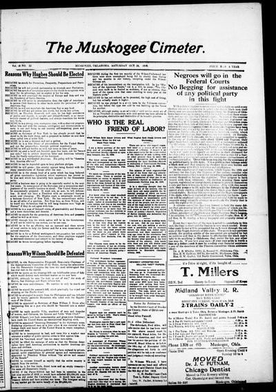 Muskogee Cimeter, Oct 28, 1916