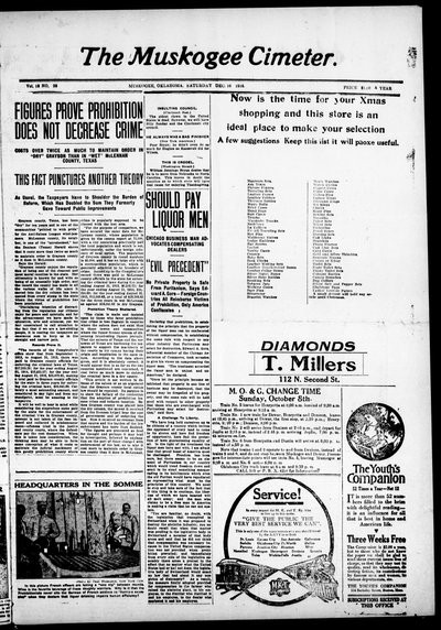 Muskogee Cimeter, Dec 16, 1916