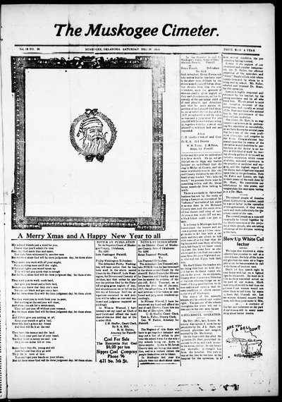Muskogee Cimeter, Dec 23, 1916