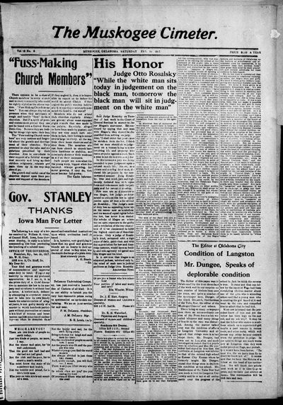 Muskogee Cimeter, Feb 10, 1917