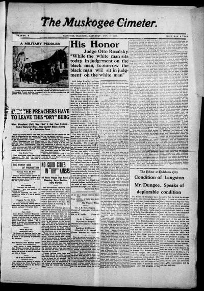 Muskogee Cimeter, Feb 17, 1917