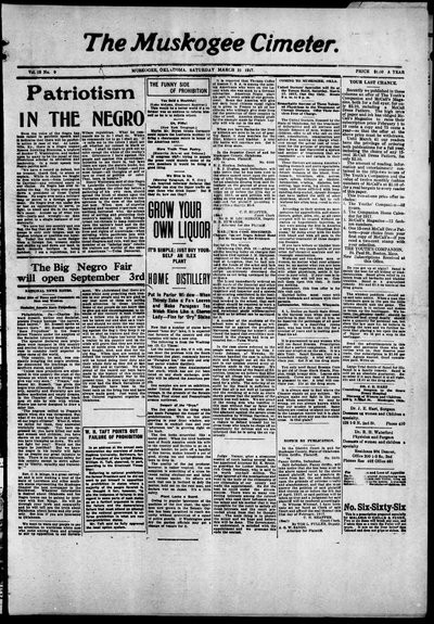Muskogee Cimeter, Mar 31, 1917