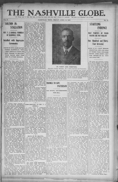 Nashville Globe, Apr 19, 1907