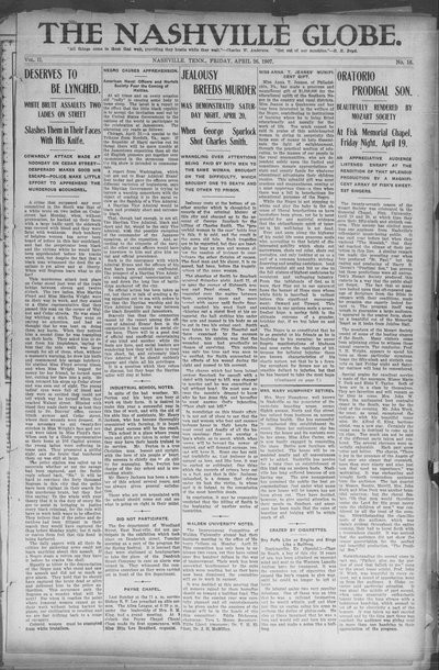 Nashville Globe, Apr 26, 1907