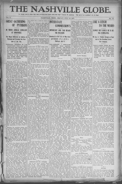Nashville Globe, Jul 12, 1907