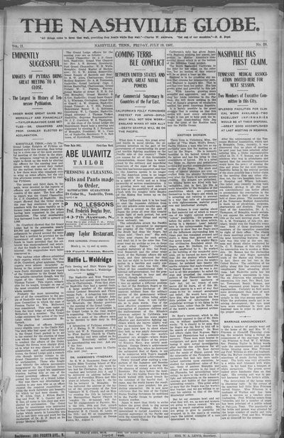 Nashville Globe, Jul 19, 1907