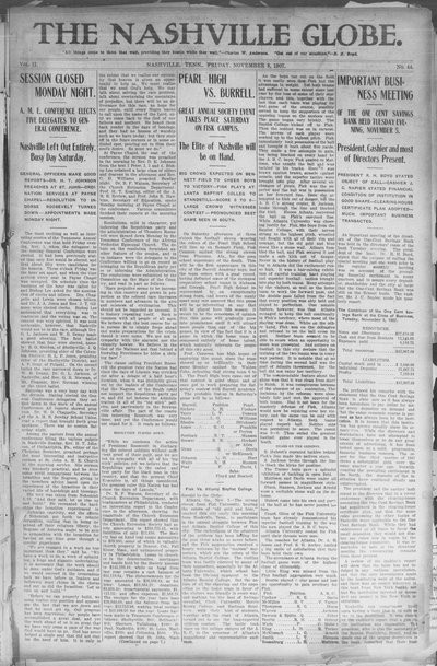 Nashville Globe, Nov 8, 1907