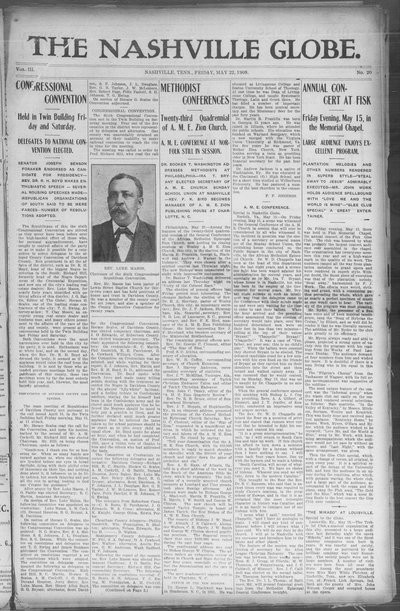 Nashville Globe, May 22, 1908