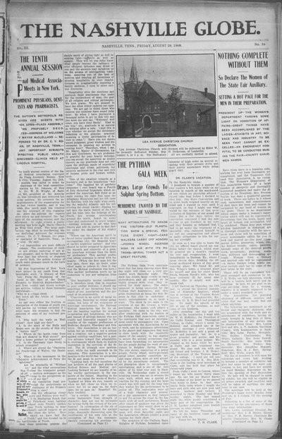 Nashville Globe, Aug 28, 1908