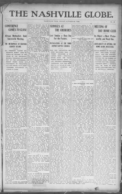 Nashville Globe, Oct 30, 1908