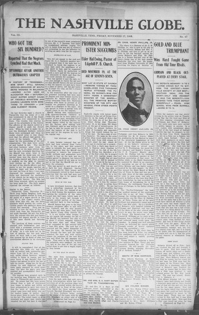 Nashville Globe, Nov 27, 1908