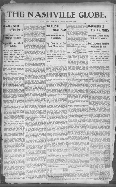 Nashville Globe, Dec 18, 1908