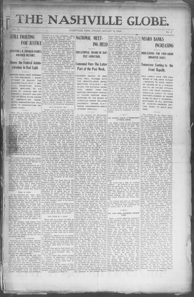 Nashville Globe, Jan 15, 1909
