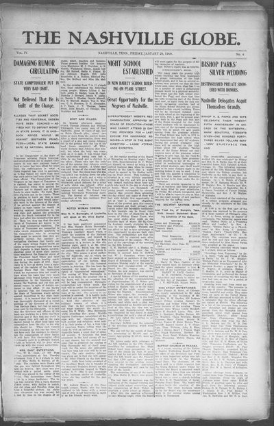 Nashville Globe, Jan 29, 1909