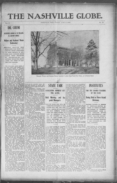 Nashville Globe, Jun 25, 1909