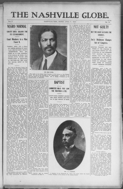 Nashville Globe, Apr 8, 1910