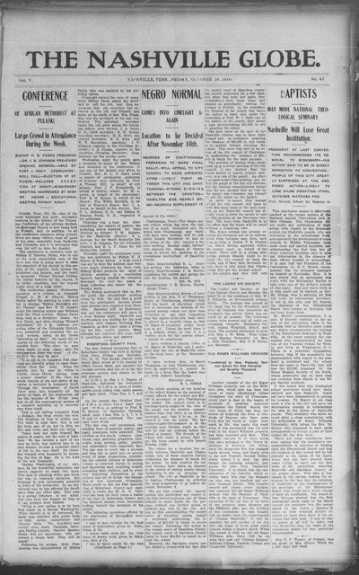 Nashville Globe, Oct 28, 1910